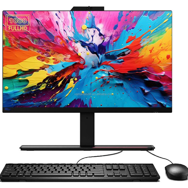 All-In-One 21.5/27/23.8 Inch Mini Desktop PC Barebone System I7 8GB with LCD Display I3 I5 and Battery Curved Computer