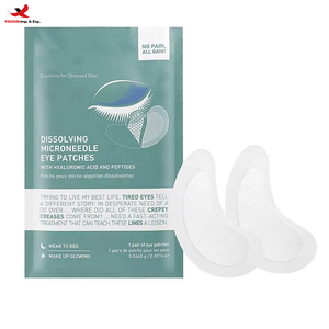 Patchs oculaires en feuille micro-aiguilles anti-rides à l'acide hyaluronique soluble, personnalisables avec logo, pour le visage, GZ RTS, commande en gros mixte - Product Image 1