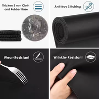 Fabrika özel büyük oyun Mouse Pad dayanıklı dikişli kenarları kaymaz klavye pedi ile sümen doğrudan stok mevcut