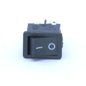 HONGJU MR-6-210-C5N-BB 4 Pin Black On Off 6A 250V Square Cleaning Equipment Rocker Switch Push Button Switch