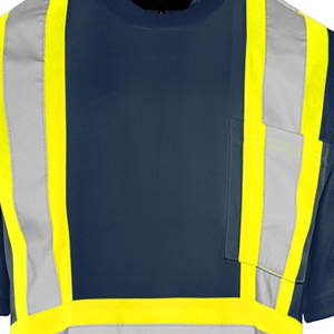 Vêtements de travail haute visibilité, t-shirt de sécurité réfléchissant, vente en gros, logo personnalisé, construction, t-shirt haute visibilité pour l'hiver - Product Image 5