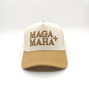 Casquettes de baseball en tissu Oxford Dobby avec logo brodé en relief personnalisé, bicolores, ajustables, effet 3D - Product Image 2