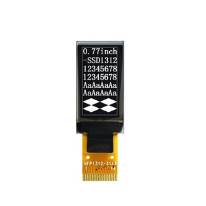 Module d'affichage OLED monochrome de 0.77 pouces, pilote SSD1312 64x128, petit écran I2C pour instrument intelligent portable Arduino - Product Image 3