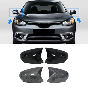 Coques de protection pour rétroviseurs latéraux de voiture, capuchons de rétroviseurs pour Renault Fluence, kit carrosserie, accessoires automobiles - Product Image 1