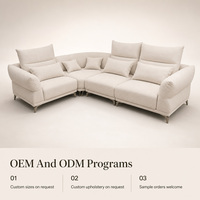 Canapé modulaire sectionnel moderne en tissu, canapé d'angle pour salon, meubles de salon, service OEM ODM personnalisé