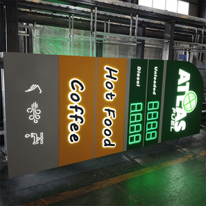 Panneaux Totem Pylônes Personnalisés en Aluminium LED pour Stations-Service, Affichage Numérique LED des Prix - Product Image 6