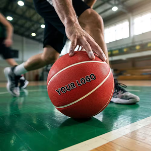Ballon de basketball Sanhuan Sports en PU laminé, taille officielle 7, intérieur/extérieur, canaux profonds, logo personnalisé, OEM, vente en gros, sur mesure - Product Image 6