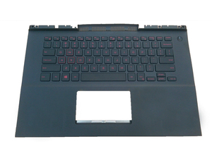 Reposamanos de repuesto para portátil para <span class=keywords><strong>DELL</strong></span> 15 7000 7566 <span class=keywords><strong>7567</strong></span> Teclado rojo retroiluminado en inglés de EE. UU. - Product Image 1