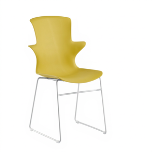 US DELIVERY PRICE Modern Multi-color Plastic <b>Dining</b> <b>Chair</b> Metal Legs <b>Stackable</b> Armless Backrest Minimalist Lightweight Hotel 1 - Product Image 1
