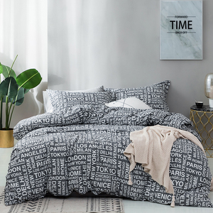 Ensemble de literie en tissu personnalisé, taille double, Queen size, King - Product Image 1