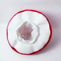 Gorro de hongo para Halloween, disfraz de fiesta, gorro de hongo de felpa con lunares para adultos y niños, gorro de hongo con efecto tie-dye para carnaval y mascarada