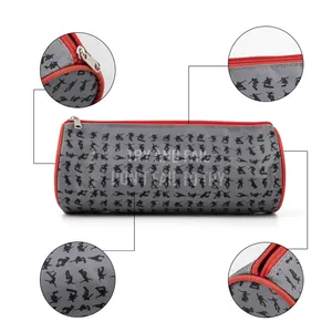 New design custom pattern oxford material waterproof zipper pencil pouch case for school