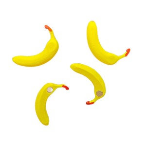Imanes para nevera con forma de plátano, 2,95 pulgadas/7,5 cm, material Tpr, pegatina magnética de forma irregular para decoración de cocina - Product Image 4