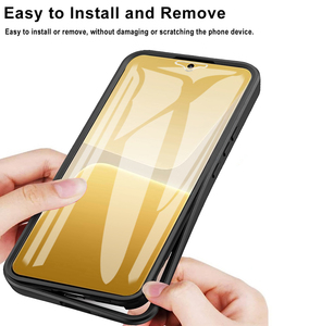 Funda completa de 360 grados para Xiaomi mi 13 <span class=keywords><strong>poco</strong></span> <span class=keywords><strong>x5pro</strong></span> Redmi A1, Protector de pantalla frontal transparente de TPU + acrílico + PET - Product Image 5