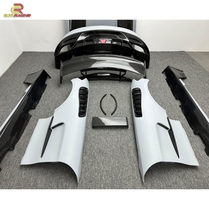 Kits de carrosserie en fibre de carbone style Black Series pour Mercedes Benz AMG GT GTC GTS 2015-2018 Capot avant Pare-chocs Aileron arrière Aile - Product Image 5