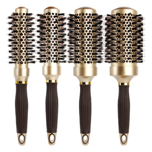 Cepillo alisador de pelo profesional, secador de estilo, logotipo personalizado, cepillo de pelo térmico de cerámica iónica para <span class=keywords><strong>peine</strong></span> de rodillo de salón - Product Image 1