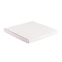 Boîte d'expédition pour disques vinyles, boîte en carton ondulé kraft blanc pour l'expédition et l'emballage de disques vinyles LP, protection pour les disques vinyles
