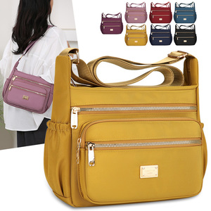 Women's Crossbody Bag Large Capacity Zipper Closure Durable Travel Commuting Shoulder Bag Horizontal <b>Square</b> Shape Multiple - Product Image 3