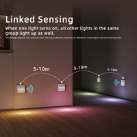 Nouvelles lampes de nuit intelligentes à détecteur de mouvement 2026, LED rechargeables à détection corporelle pour salle de bain, escaliers, couloir
