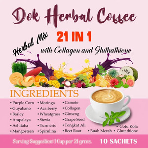 Caffè Bianco alle Erbe per Commercio Estero Transfrontaliero, <span class=keywords><strong>21</strong></span> Peptidi di Collagene, 210g, Caffè Istantaneo Dolce e Morbido in Busta - Product Image 2