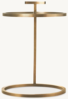 Table d'appoint en aluminium de style minimaliste pour la maison, l'appartement, l'hôtel, la salle de séjour, la chambre à coucher, meubles haut de gamme
