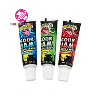 Forme de dentifrice confiture aigre bonbons liquides ODM bonbons personnalisés saveur fruitée presser acide confiture gelée liquide bonbons