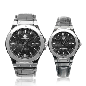 Montres de luxe en acier inoxydable haut de gamme pour <span class=keywords><strong>couple</strong></span>, mouvement à quartz, montre-bracelet, mode classique, montre en cuir pour <span class=keywords><strong>couple</strong></span> - Product Image 6