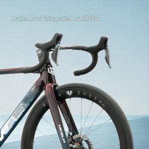 Vélo de route en carbone | Cadre aérodynamique entièrement en carbone avec frein à disque hydraulique à montage plat DURA-ACE Di2 24 vitesses pour vélo de course - Product Image 2