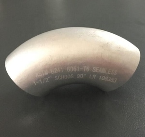 Coude en aluminium 6061 T6 soudé sans soudure à 90 degrés, forgé, normes ANSI/DIN/JIS/BS/<span class=keywords><strong>ISO</strong></span> - Product Image 3