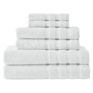 Premium Hotel White Towels 100% Cotton Towel Set Custom Hotel Bigger And Thicker Water Absorption Adult Bath Towel