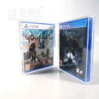 Boîtier de jeu vidéo transparent panoramique en acrylique haute transparence pour PlayStation 4/5, pour jeux de la série PS, marque YGL, modèle YGL-1142