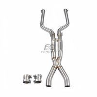 Système d'échappement racing sur mesure, tube intermédiaire pour BMW M8 F91/F93 4.4T, échappement cat-back en acier inoxydable, amélioration de puissance