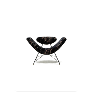 Sillón de Diseño Smile, Estilo <span class=keywords><strong>Brasileño</strong></span> Moderno Clásico, con Tela Estampada Verde, para Villa - Product Image 2