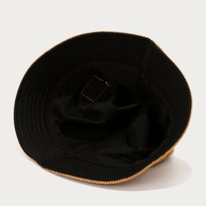 Sombrero de Pescador de Pana con Parches, Gorro Casual de Otoño-Invierno para Parejas con Etiqueta Tejida Personalizada de Marca Privada - Product Image 5