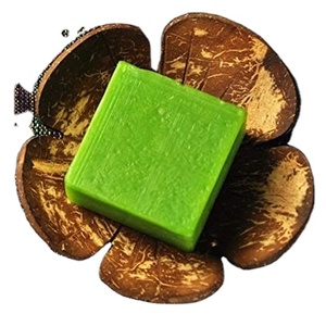 Porte-savon en coquille de noix de coco pour la salle de bain, en matériaux naturels, porte-savon en coco pour cadeau - Product Image 1