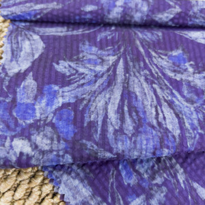 Nhà Máy Bán Buôn Dệt Nhăn Muối Giảm Kỹ Thuật Số In Hoa Thoáng Khí Mềm Mại 100% Bông Vải Cho Áo Sơ Mi & Túi Xách - Product Image 3