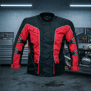 Chaqueta Unisex de Cordura y Cuero para Motociclismo y Automovilismo con Correas de Manga Larga y Logotipo Personalizado 240g para Todas las Estaciones - Product Image 3