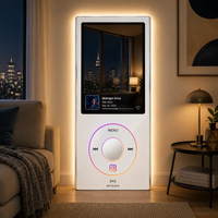 Miroir LED sans cadre RM 001 avec capteur de mouvement, commande tactile, éclairage réglable, anti-buée, indice de protection IP44 - Design moderne pour hôtels et salles de sport