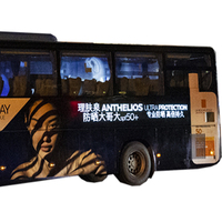 Pegatina Publicitaria de Alta Luminosidad para Autobuses, Pegatina EL para Coche, Vinilo Decorativo EL para Coche