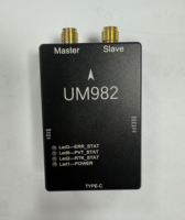 Module GNSS RTK multi-fréquences original Unicore UM982, positionnement centimétrique, carte, boîtier CNC noir, robot/agriculture/industrie