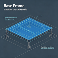 Coffrage personnalisé pour mur de clôture en béton préfabriqué, moule pour panneau de clôture pour la construction de murs périmétriques en bord de route