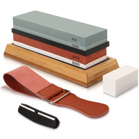 Vente en gros Nouveau Pierre à aiguiser Accessoires Pierre à aiguiser double face Pierres à aiguiser Ensemble de couteaux Cuisine Maison