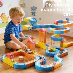 Trenino Magnetico a Levitazione Variabile, Giocattolo Educativo per Bambini, Blocchi da Costruzione in Plastica ABS, Treno Piccolo Anti-Gravità - Product Image 3