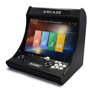 24インチIPSスクリーンアーケード商用ゲームコンソールコイン式ファイティングマシンゲーム3Dデスクトップダブルオールインワン8000in1