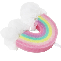 Éponge de bain et de douche en gros, grande taille, en loofah, écologique, personnalisée, bleue, en PE, pour le corps, filet exfoliant
