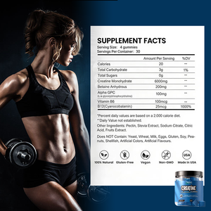 Large Stock Fast Delivery <strong>Creatine</strong> Gummies for US <strong>UK</strong> Fitness Market Bulk Wholesale Supply - Product Image 4