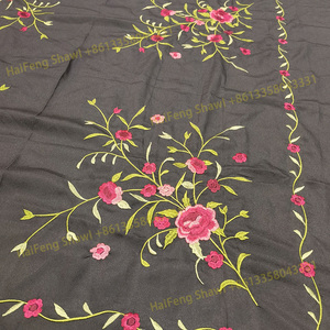 अमेरिकी महिलाओं यूरोप इटली स्पेनिश महिला कशीदाकारी दुपट्टा शॉल - Product Image 6
