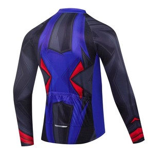 Maillot de Ciclismo Zede con Estampado Multicolor en Negro, Rojo y Morado, de Secado Rápido, Ligero, Transpirable y Resistente al Viento para Ciclistas - Product Image 2