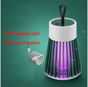 Durlitecn Home UV Light Anti Mosquito Trap USB Electric Shock Mosquito Killer Lamp Rechargeable Outdoor Camping