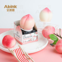 Abink Happy Peach Bâton de crème glacée croustillant et savoureux 3D Porte-cône en chocolat pasteurisé Fabricant de sucettes glacées Sac Lait sucré